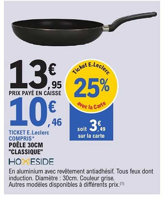 POÊLE 30CM "CLASSIQUE"