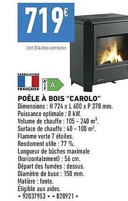 POELE A BOIS “CAROLO”