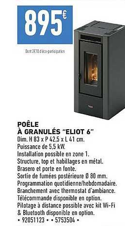 POÊLE À GRANULÉS “ELIOT 6”