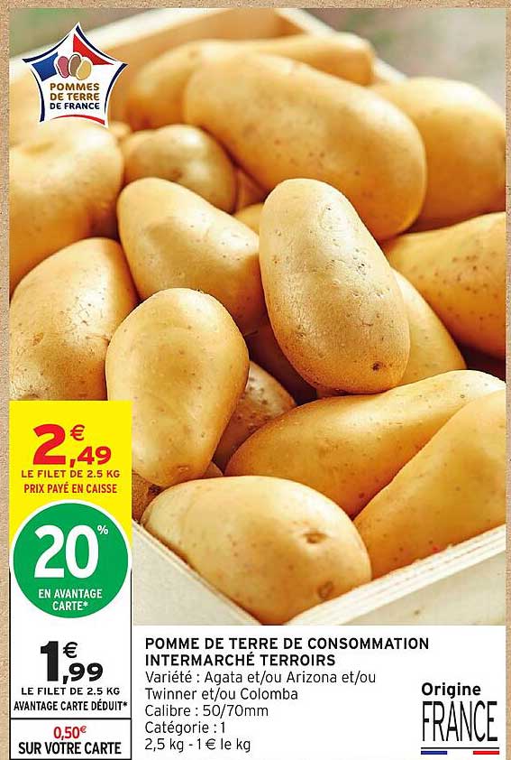 POMME DE TERRE DE CONSOMMATION INTERMARCHÉ TERRITOIRES