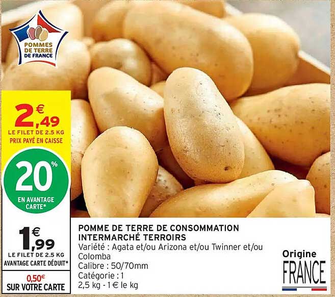 POMME DE TERRE DE CONSOMMATION INTERMARCHÉ TERROIRS
