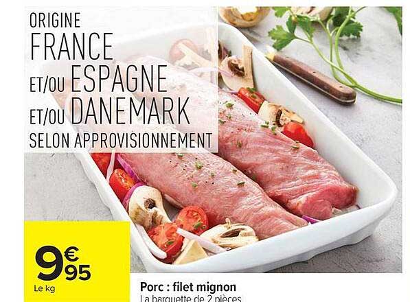 Porc : filet mignon