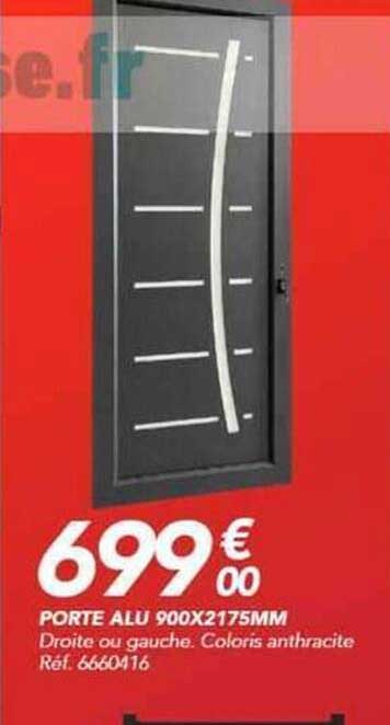 PORTE ALU 900X2175MM