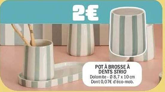 POT À BROSSE À DENTS STRIO