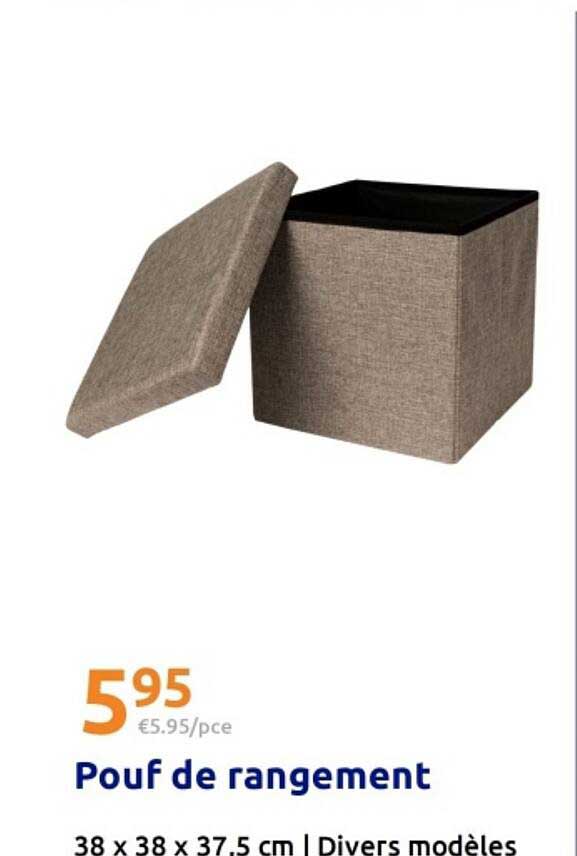 Pouf de rangement