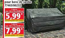 pour banc de jardin 77463/80232