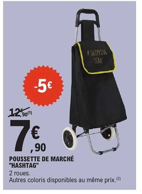 POUSSETTE DE MARCHÉ "HASHTAG"