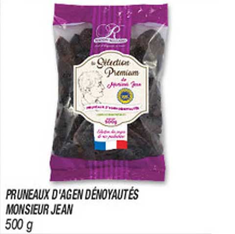 PRUNEAUX D'AGEN DÉNOYAUTÉS MONSIEUR JEAN 500 g