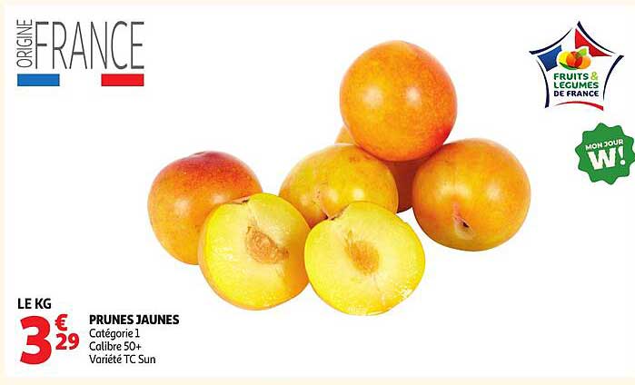 PRUNES JAUNES