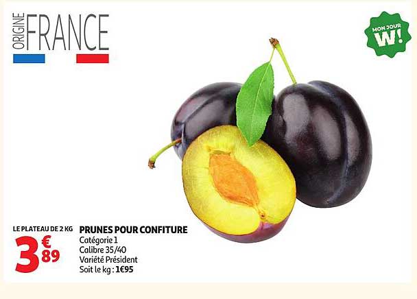 PRUNES POUR CONFITURE