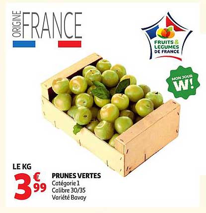 PRUNES VERTES