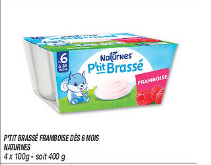 P'TIT BRASSÉ FRAMBOISE DÈS 6 MOIS NATURNES