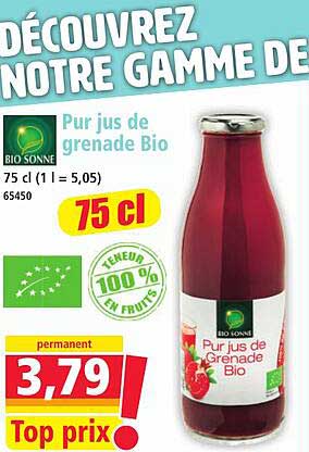 Pur jus de grenade Bio