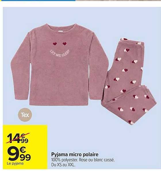 Pyjama micro polaire