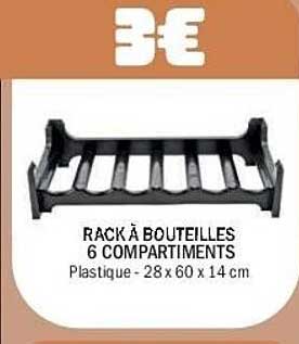 RACK À BOUTEILLES 6 COMPARTIMENTS