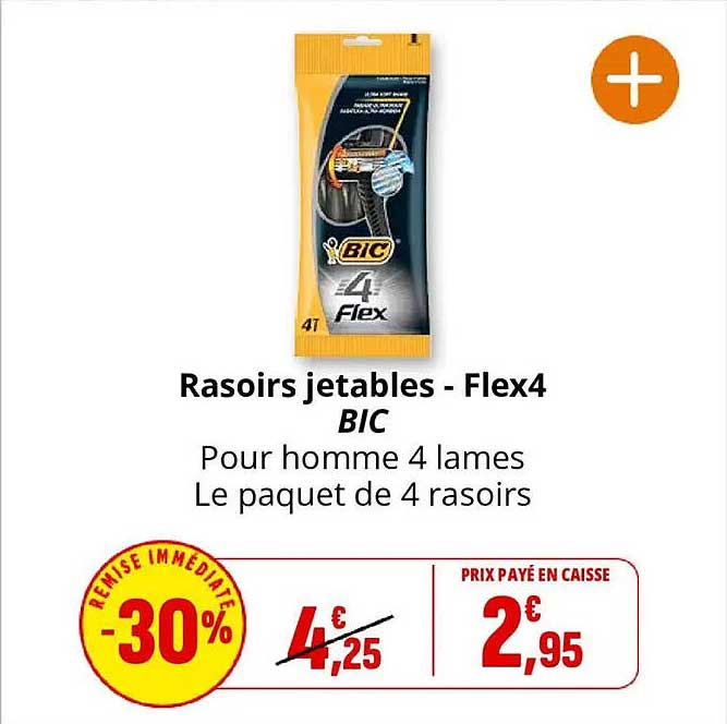 Rasoirs jetables - Flex4 BIC
