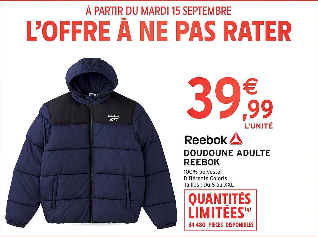 Reebok DOUDOUNE ADULTE REEBOK