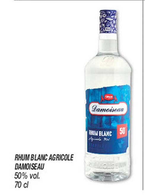 RHUM BLANC AGRICOLE DAMOISEAU
