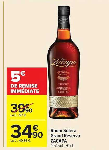Rhum Solera Grand Reserva ZACAPA