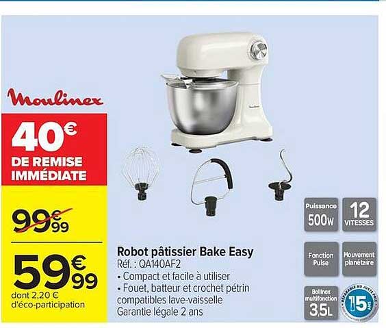 Robot pâtissier Bake Easy