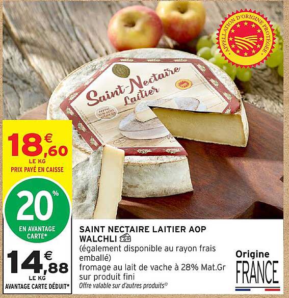 SAINT NECTAIRE LAITIER AOP WALCHLI