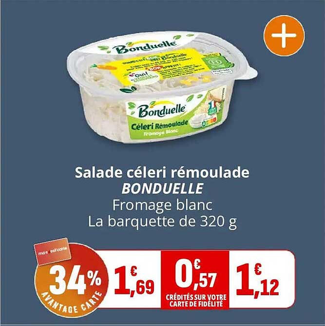 Salade céleri rémoulade BONDUELLE Fromage blanc La barquette de 320 g