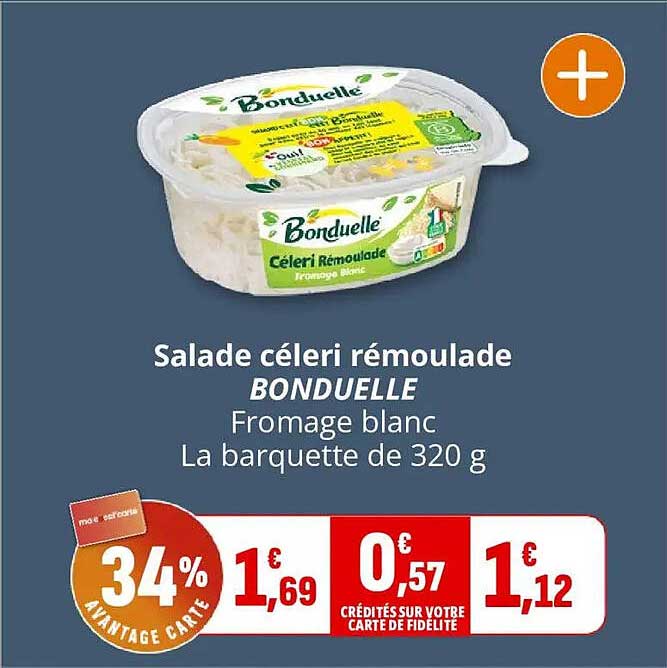Salade céleri rémoulade BONDUELLE Fromage blanc La barquette de 320 g
