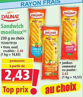 Sandwich moelleux(a)