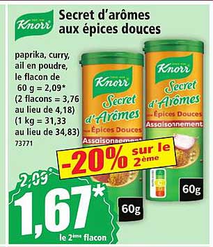 Secret d’arômes aux épices douces