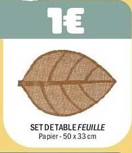SET DETABLE FEUILLE