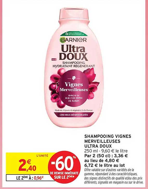 SHAMPOOING VIGNES MERVEILLEUSES ULTRA DOUX