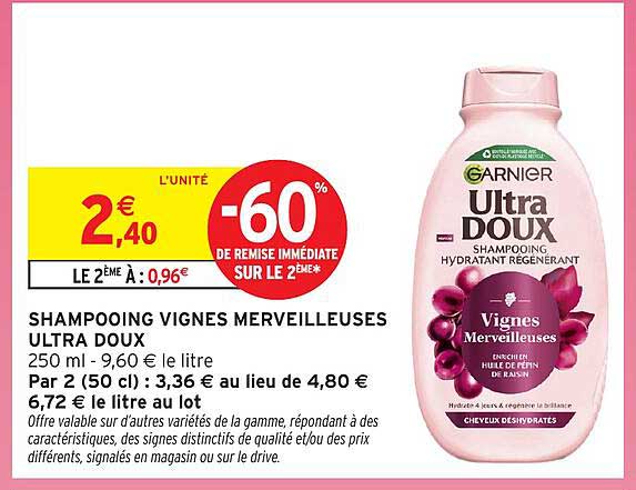 SHAMPOOING VIGNES MERVEILLEUSES ULTRA DOUX