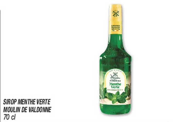 SIROP MENTHE VERTE MOULIN DE VALDONNE 70 cl