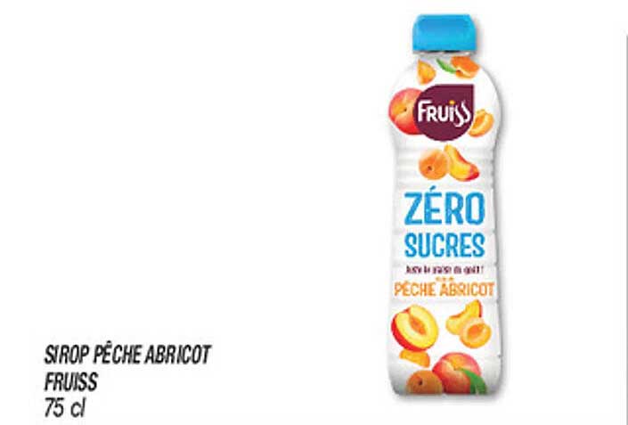 SIROP PÊCHE ABRICOT FRUISS 75 cl