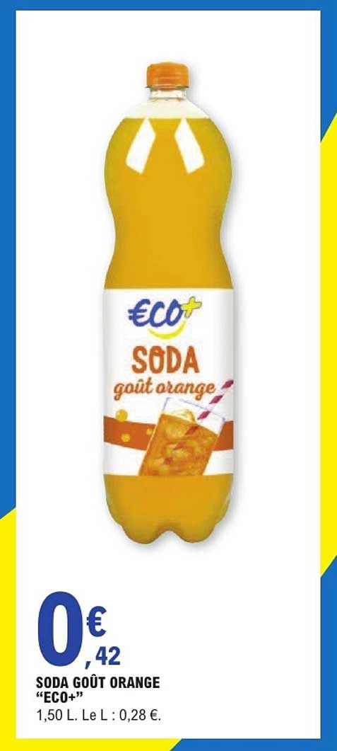 SODA GOÛT ORANGE “ECO+”