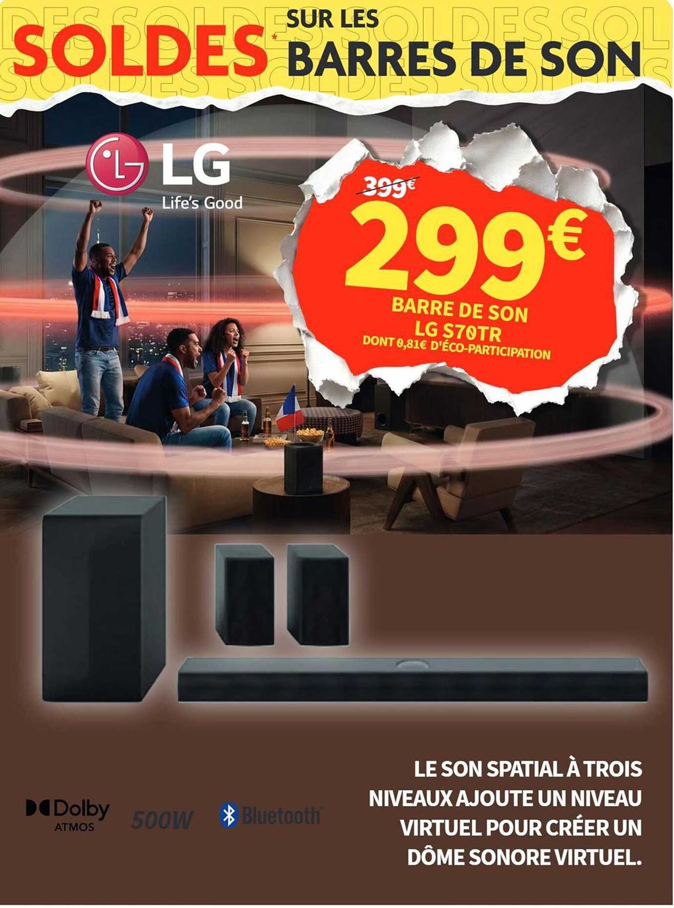 SOLDES SUR LES BARRES DE SON