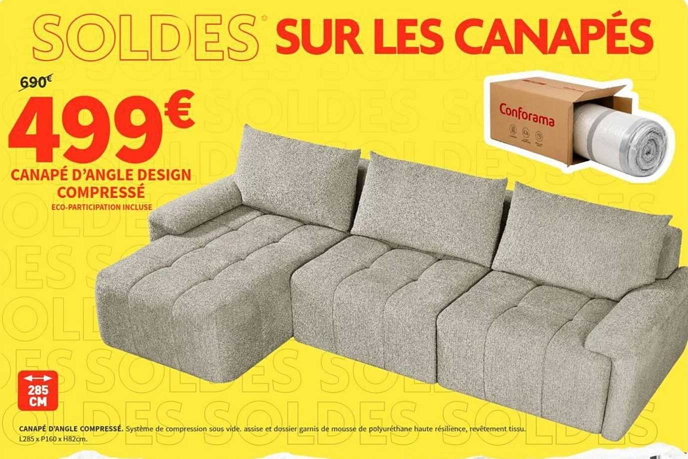 SOLDES SUR LES CANAPÉS