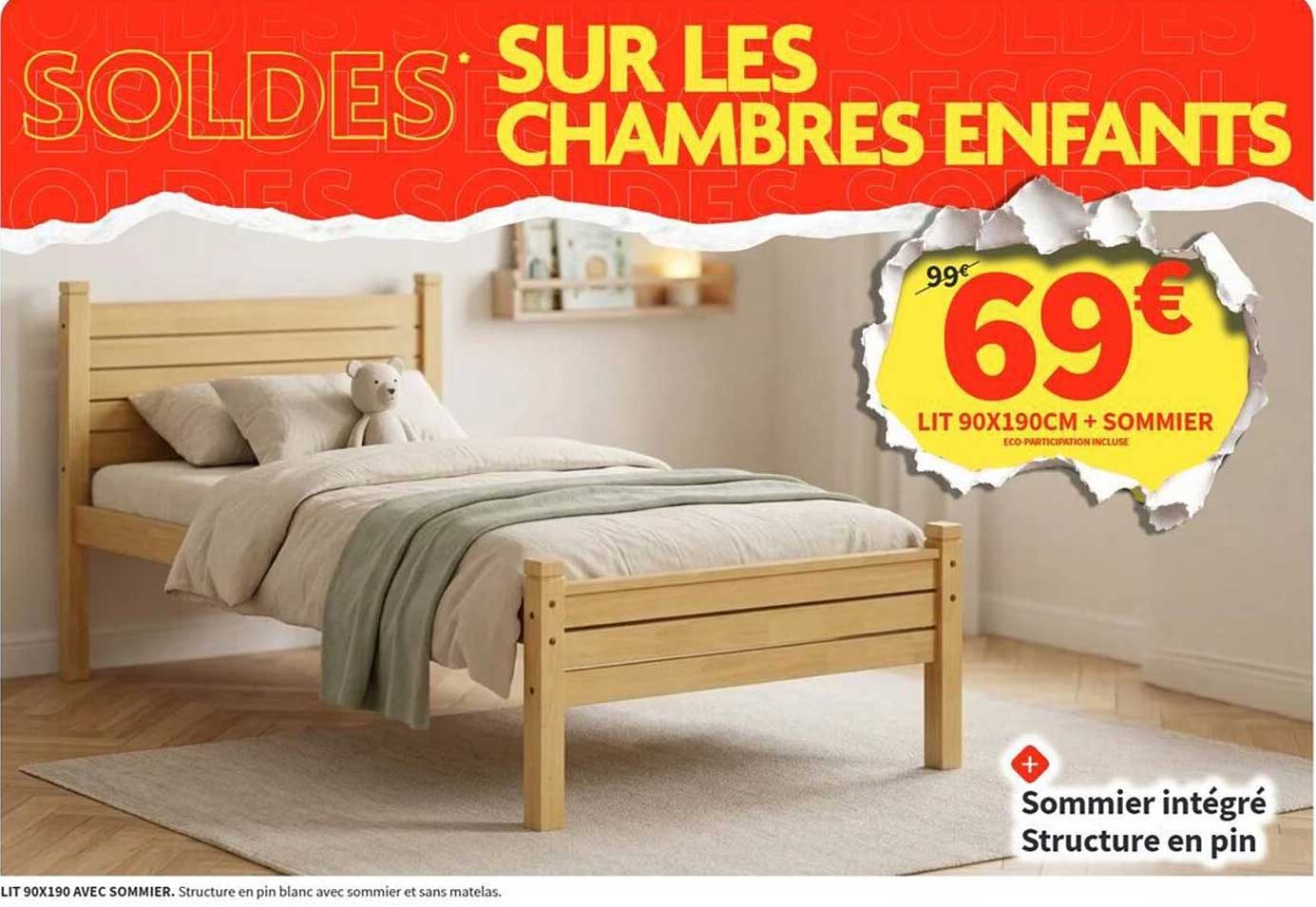 SOLDES SUR LES CHAMBRES ENFANTS