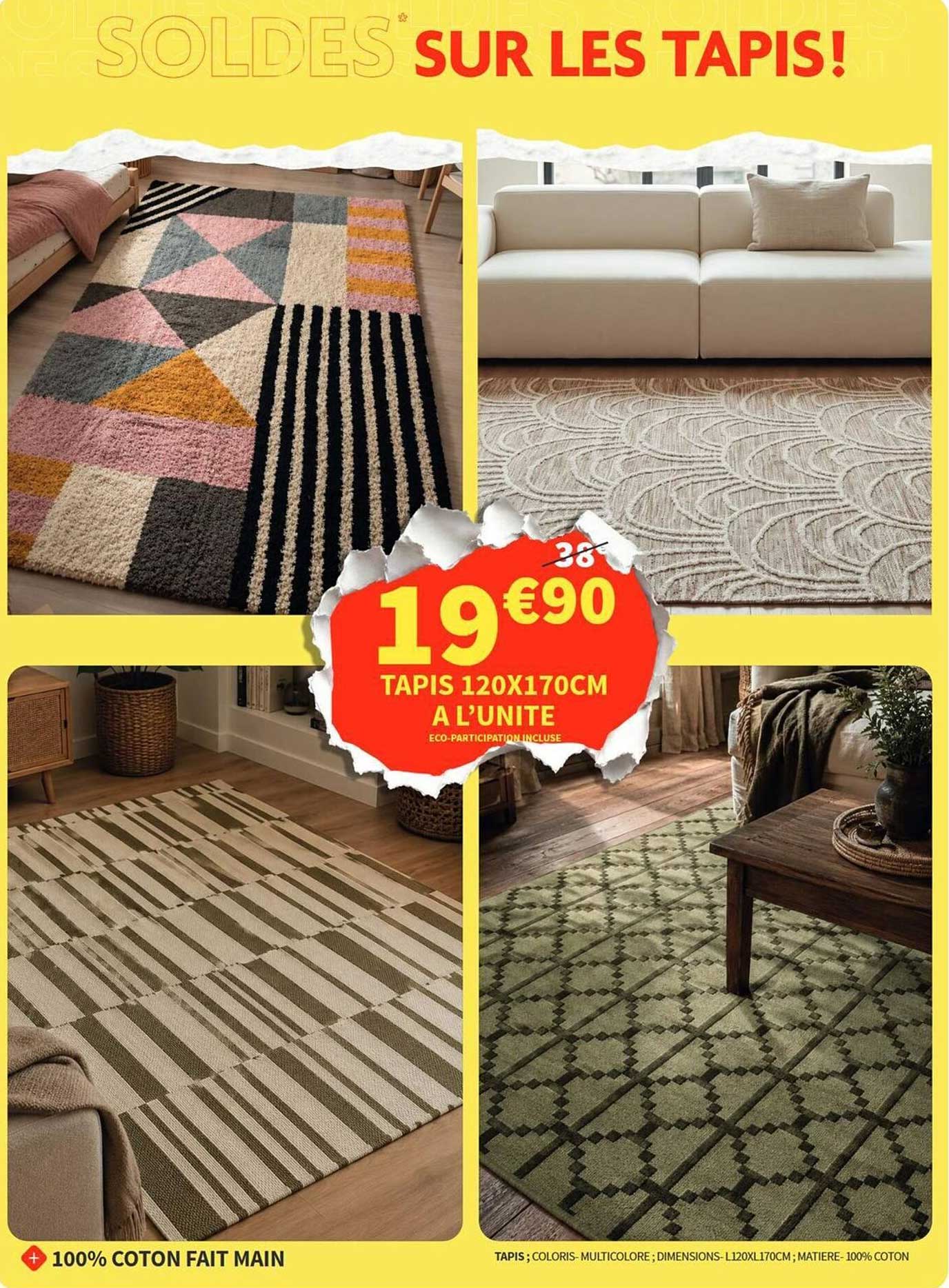 SOLDES SUR LES TAPIS!