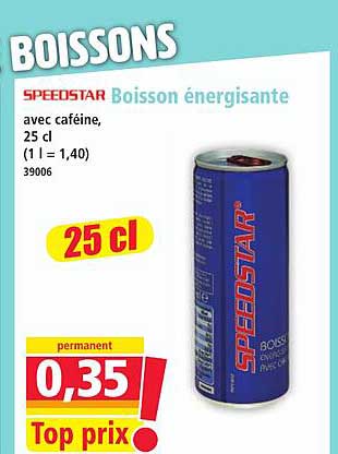 SPEEDSTAR Boisson énergisante