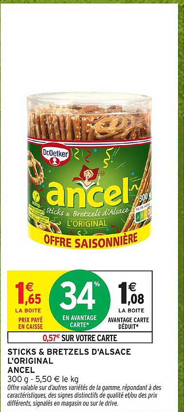 STICKS & BRETZELS D'ALSACE L'ORIGINAL ANCEL