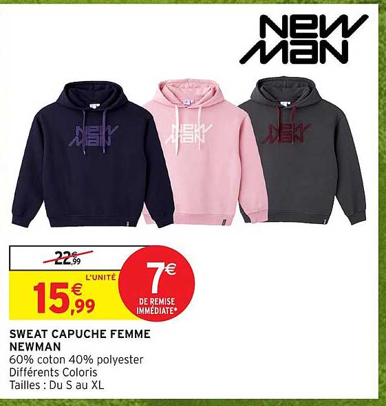SWEAT CAPUCHE FEMME NEWMAN
