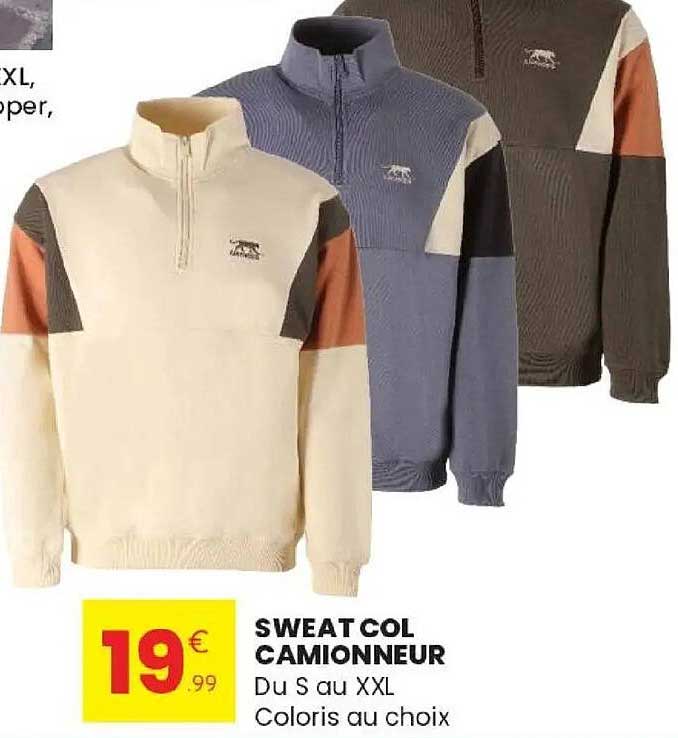 SWEAT COL CAMIONNEUR