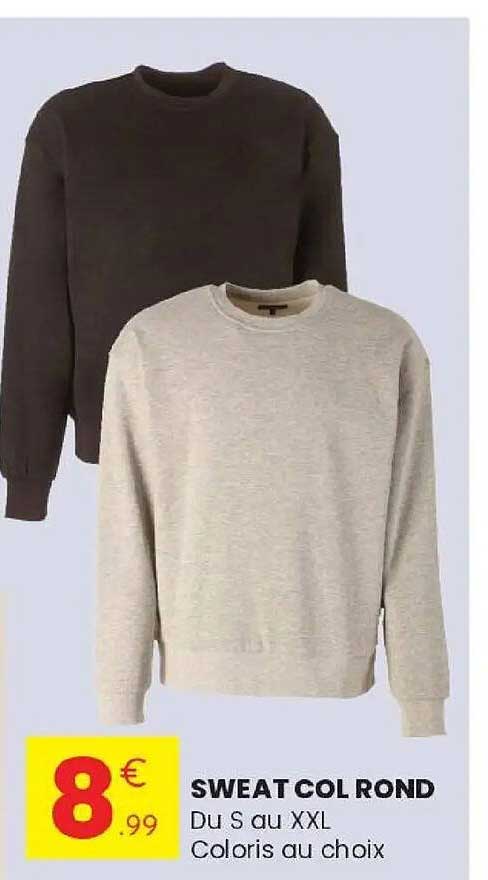 SWEAT COL ROND