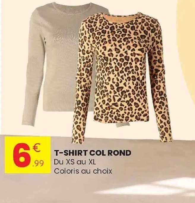 T-SHIRT COL ROND