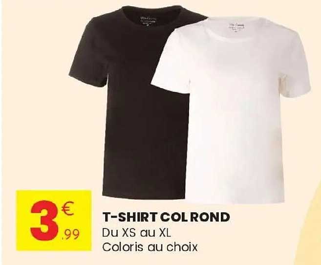 T-SHIRT COL ROND