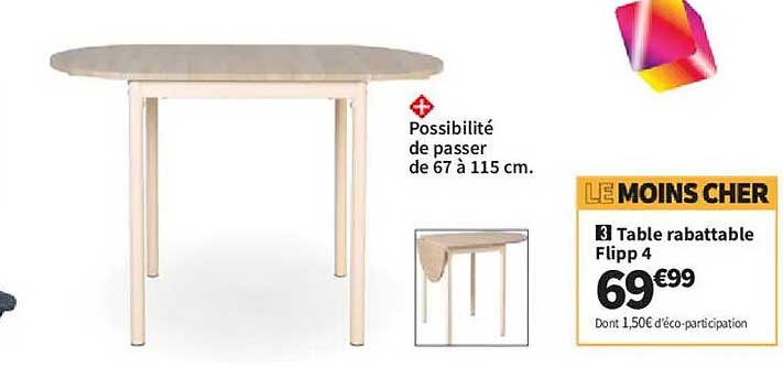 Table rabattable Flipp 4