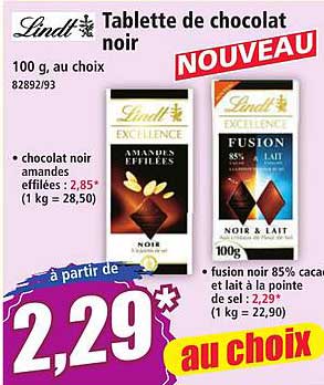 Tablette de chocolat noir
