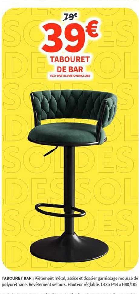 TABOURET DE BAR