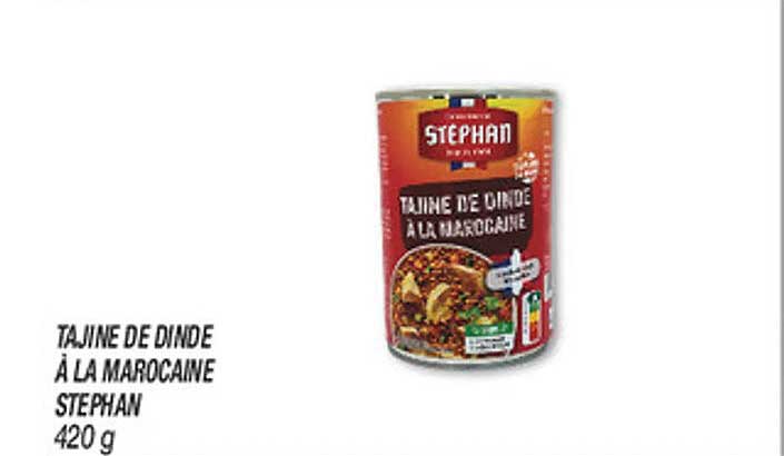 TAJINE DE DINDE À LA MAROCAINE STEPHAN 420 g